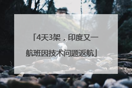 4天3架，印度又一航班因技术问题返航