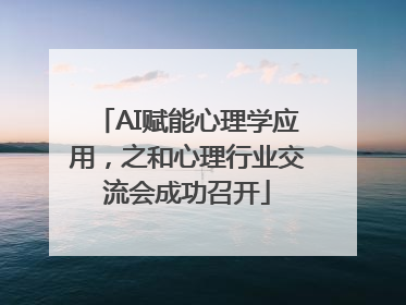 AI赋能心理学应用，之和心理行业交流会成功召开